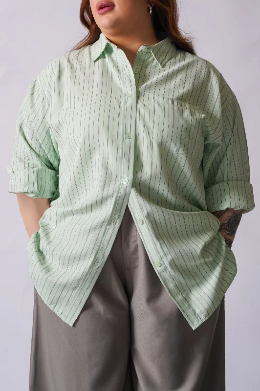 CURVE JACKIE SHIRT-- Welt Pockets Slit Pockets