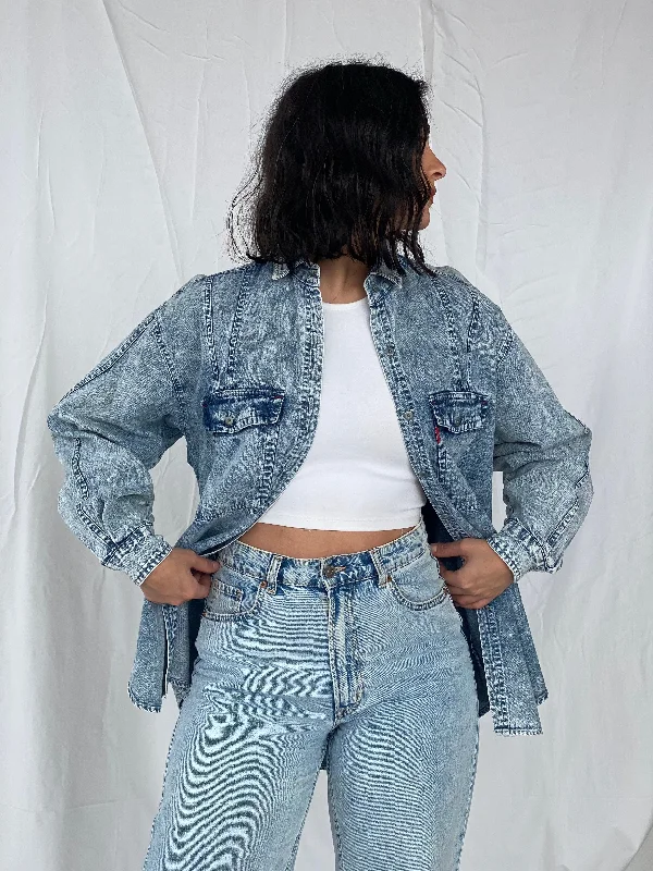 Levi’s Denim Shirt-- Oversized T-Shirt Spandex breathable
