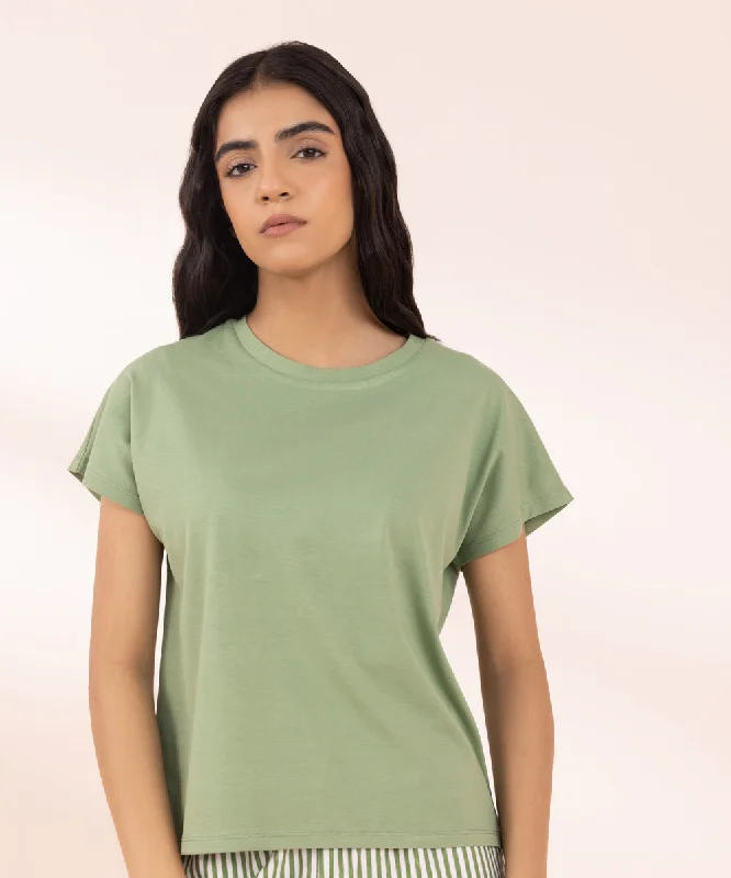 Solid T-shirt-- Lace Blend Ribbed Blend Corduroy Blend
