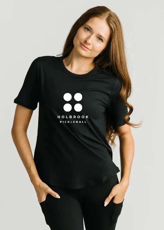 Women's Champion T Shirt-- V-Neck T-Shirt Long Sleeve Cotton