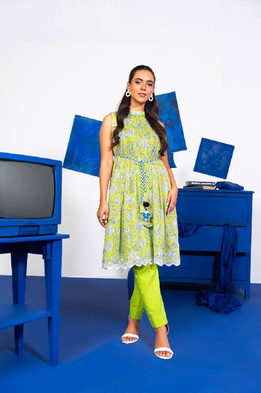 1 Pc Printed Lawn Shirt-- Elegant Classic Vintage