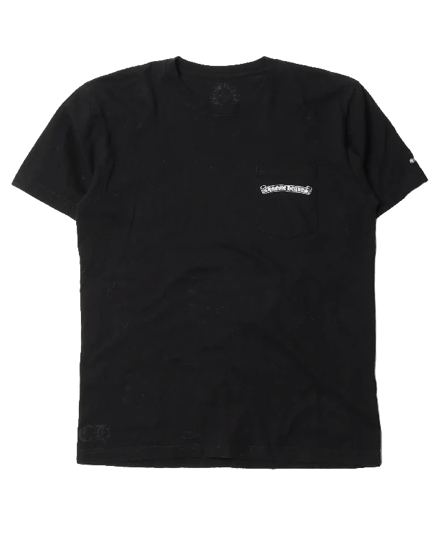Small Banner Pocket T-Shirt-- Machine Wash Dry Clean Hand Wash