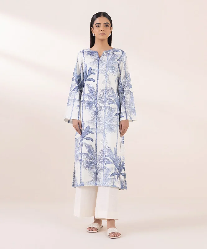 Printed Khaddar Shirt-- Satin Fabric Silk Fabric Chiffon Fabric