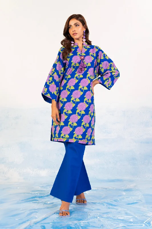 1 Pc Printed Silver Lawn Shirt -- Rayon Fabric Velvet Fabric Corduroy Fabric
