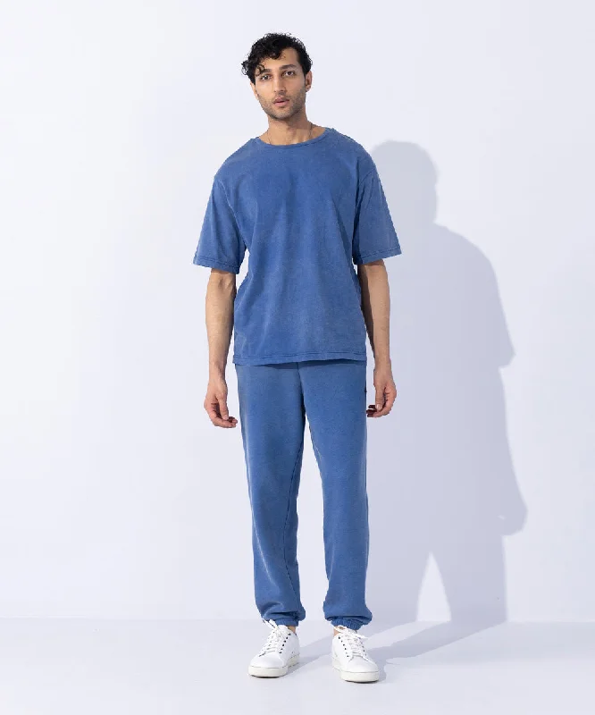 Unisex Acid Washed T-Shirt-- Mesh Fabric Canvas Fabric Denim Fabric