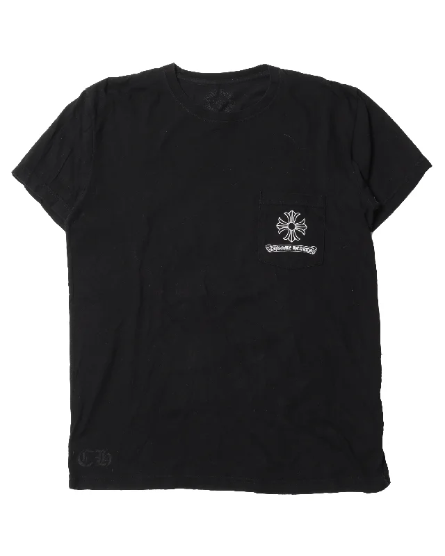 Cross Pocket T-Shirt-- Rayon Velvet Corduroy
