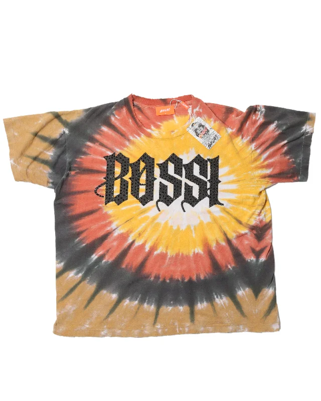 Tie Dye T-Shirt-- Mesh Fabric Canvas Fabric Denim Fabric