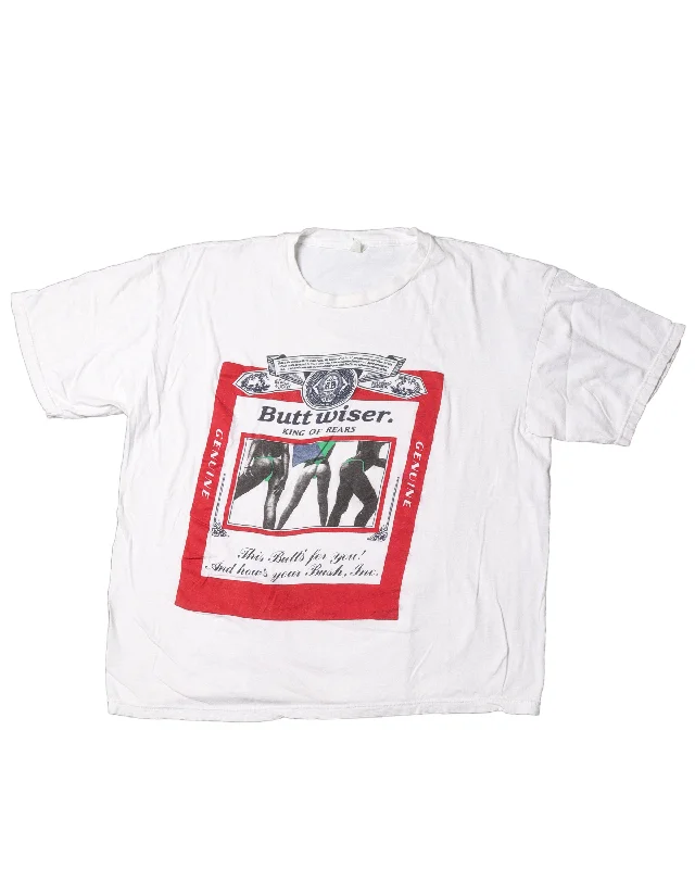 Buttwiser T-Shirt-- Zippered Buttoned Snapped