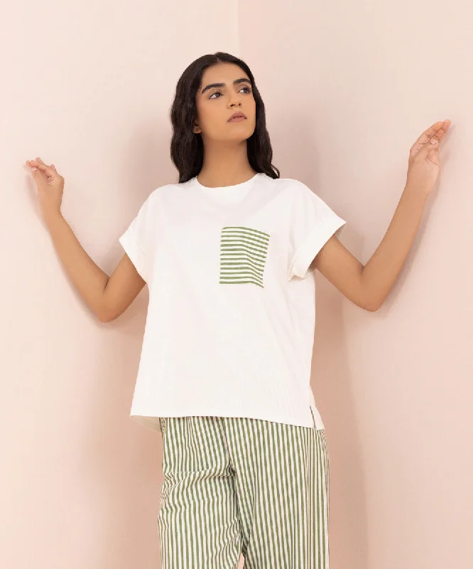 Solid T-shirt-- Chenille Blend Fleece Blend Nylon Blend