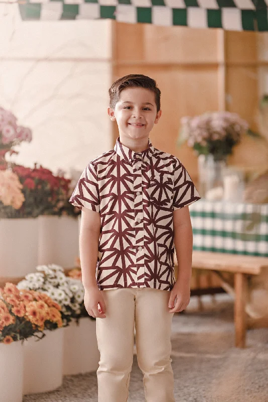 The Embun Batik Shirt - Topangan-- Iron Safe Non-Iron Wrinkle Free