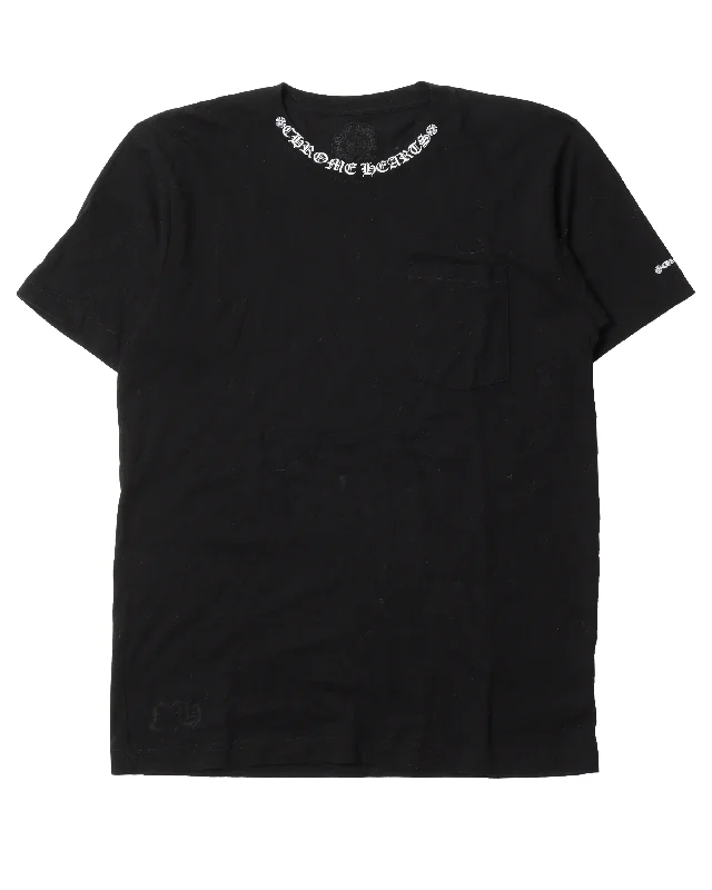 Collar Logo Pocket T-Shirt-- Modern Contemporary Chic