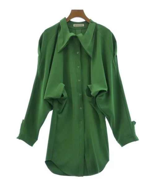 AKIKOAOKI Casual shirts-- Collared Crew Neck Turtle Neck