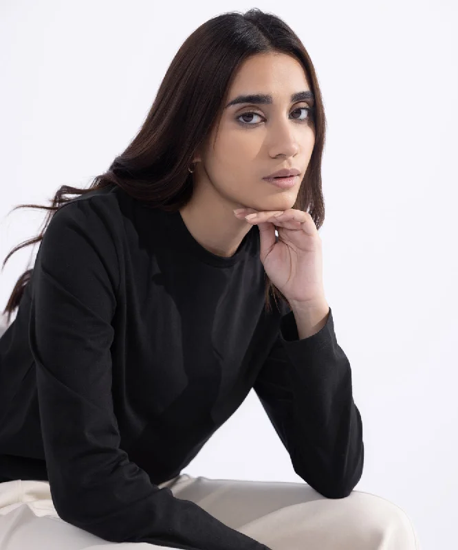 Full Sleeves T-Shirt-- Lace Blend Ribbed Blend Corduroy Blend