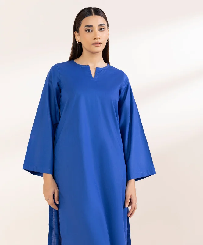 Solid Khaddar Shirt-- Embroidered Appliqued Beaded