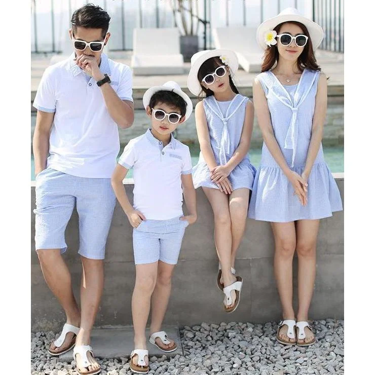 Matching Family Outfit Dress & T-shirt-- Houndstooth Herringbone Solid