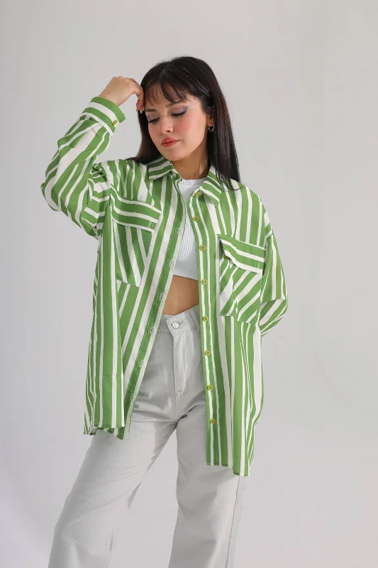 Shirt Stripe 8228-- Seamless Knitted Crochet