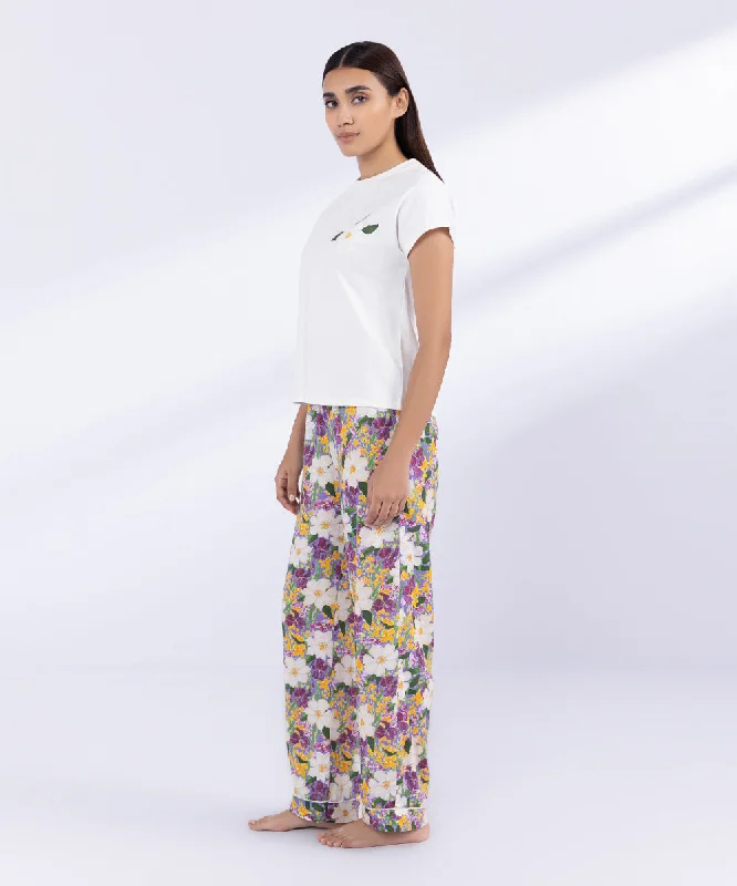 Graphic Printed T-shirt-- Polka Dot Checkered Tartan