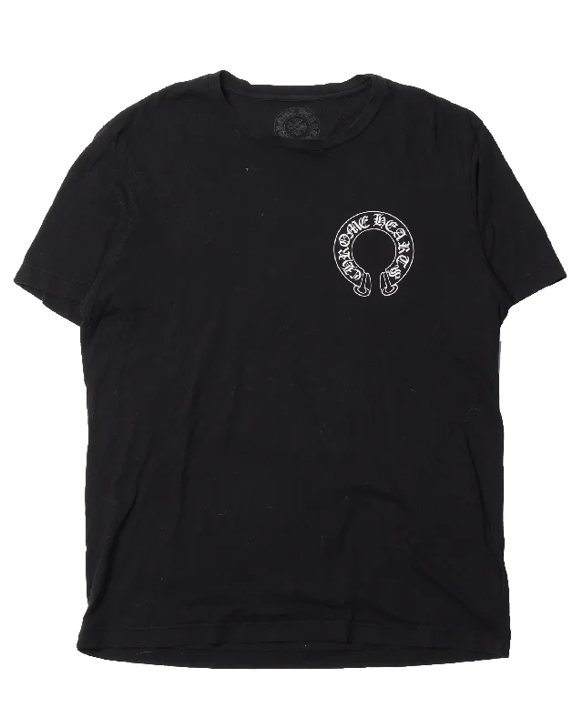 Mattyboy Horseshoe Logo T-Shirt-- Graphic T-Shirt Round Neck Polyester