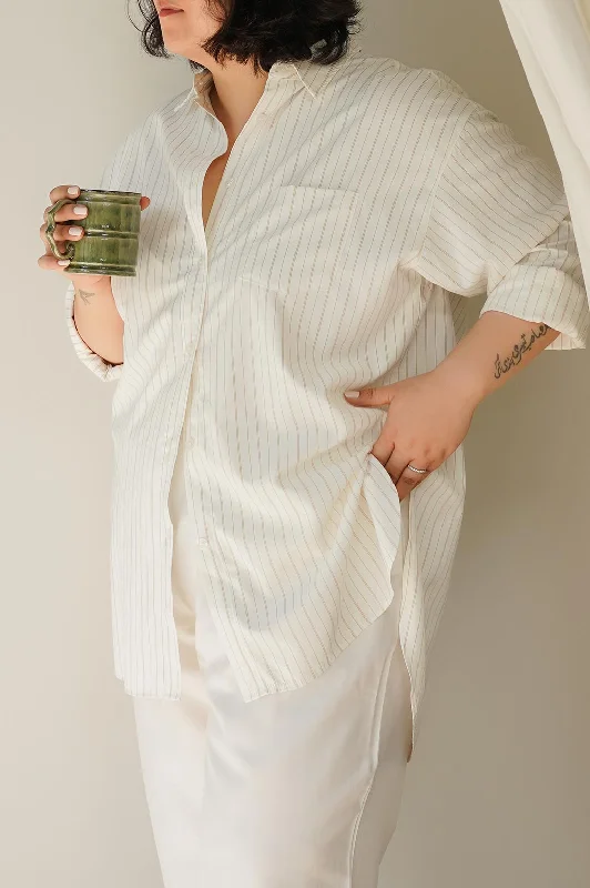 CURVE JACKIE SHIRT-- Hooded Caped Shawl Collar