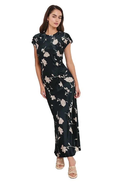 Serenity Dress in Midnight Roses Tunics Practical easy-care