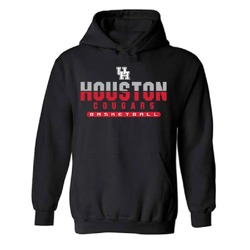 Houston - NCAA Women's Basketball : Peyton McFarland - Classic Shersey Hooded Sweatshirt Hoodie with Stripes Bold Sporty