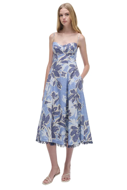 Analise Dress in Blue Hydrangea Tunics Trendy modern