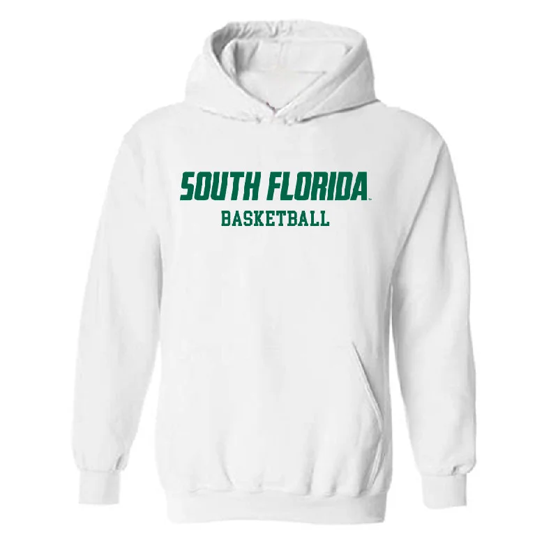 USF - NCAA Women's Basketball : Sammie Puisis - Classic Fashion Shersey Hooded Sweatshirt Hoodie with Button Classic Timeless