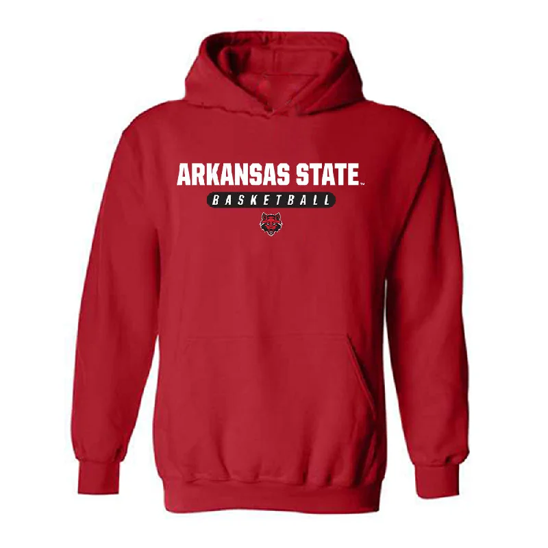 Arkansas State - NCAA Women's Basketball : Annaliese Griffin - Classic Shersey Hooded Sweatshirt Hoodie with Embroidery Detailed Premium