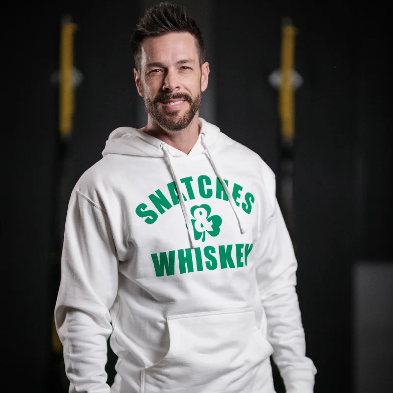 Snatches & Whiskey - Hoodie Hoodie with Belted Waist Structured Tailored