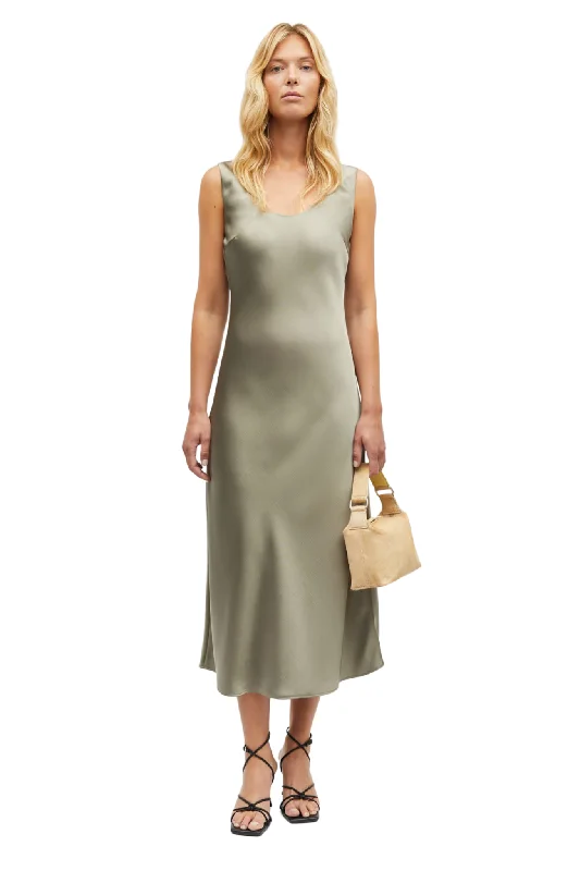 Sasumma Dress in Vetiver Tunics Sophisticated sleek