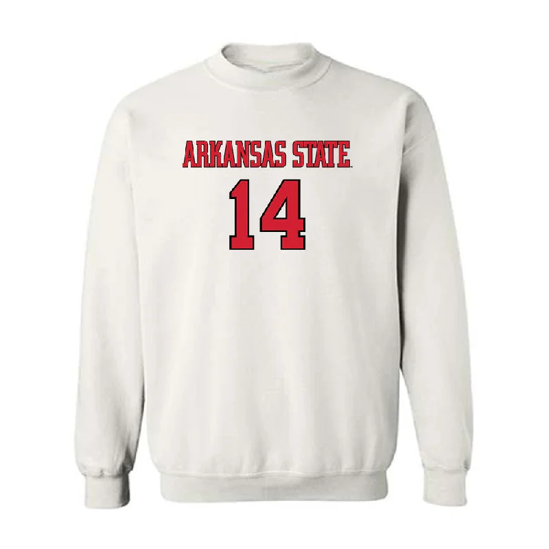 Arkansas State - NCAA Women's Basketball : Annaliese Griffin - Crewneck Sweatshirt Hoodie Jacket Zipper Layering