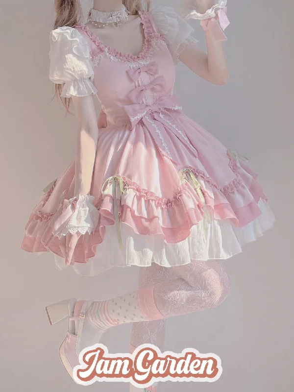 Original Design Pink Lolita Dresses Pencil Office Professional