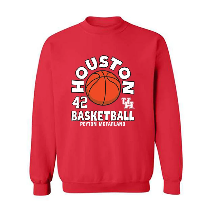 Houston - NCAA Women's Basketball : Peyton McFarland - Fashion Shersey Crewneck Sweatshirt Hoodie with Rhinestones Sparkly Elegant