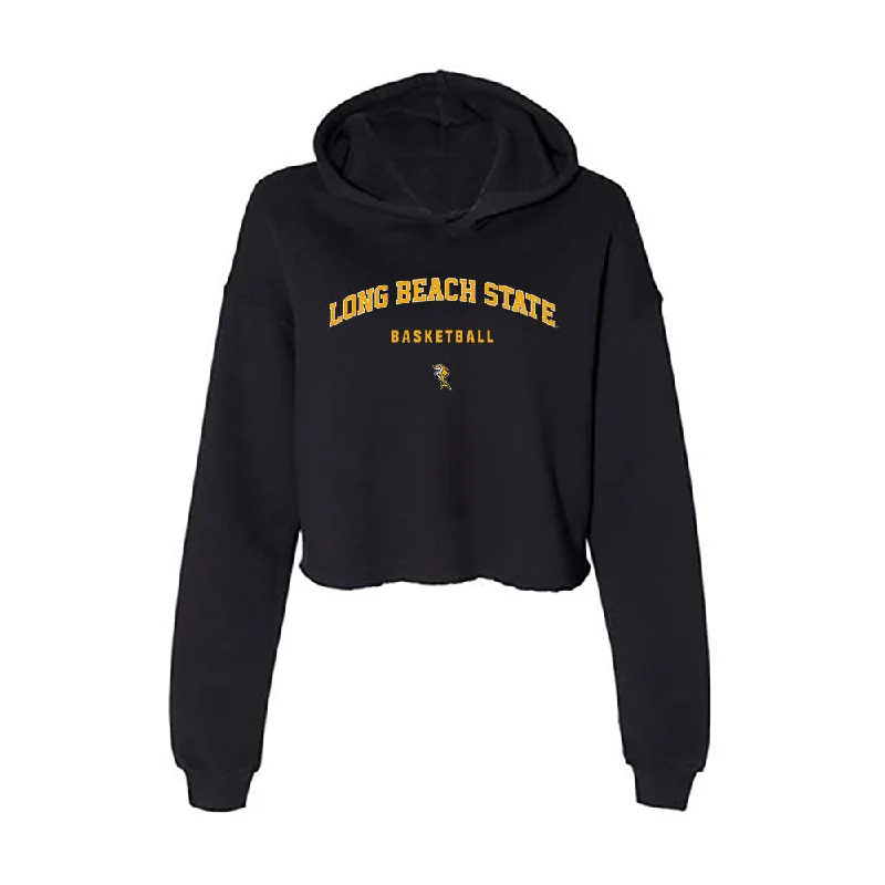 LBSU - NCAA Women's Basketball : Patricia Chung - Women's Crop Fleece Hoodie Hoodie with Ribbed Neckline Snug Warm