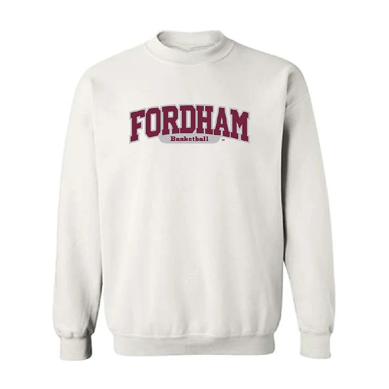Fordham - NCAA Women's Basketball : Miya Giles - Jones - Classic Shersey Crewneck Sweatshirt Hoodie with Pattern Geometric Abstract