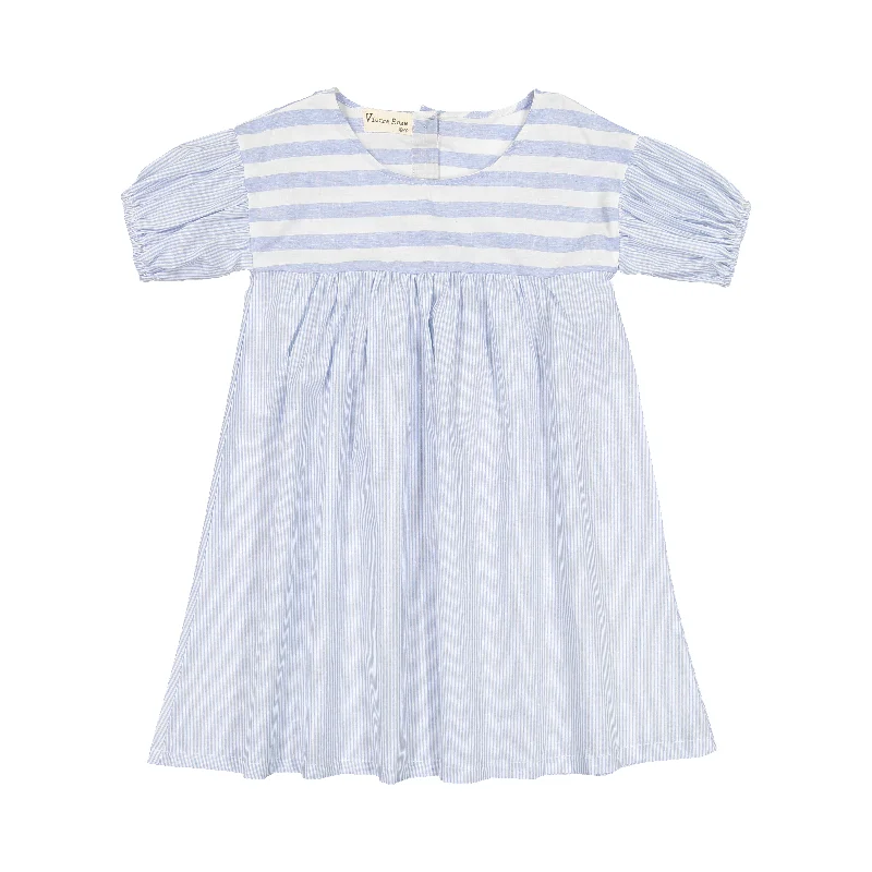 Vierra Rose Simone Stripe Blocked Dress Tunics Long Elegant