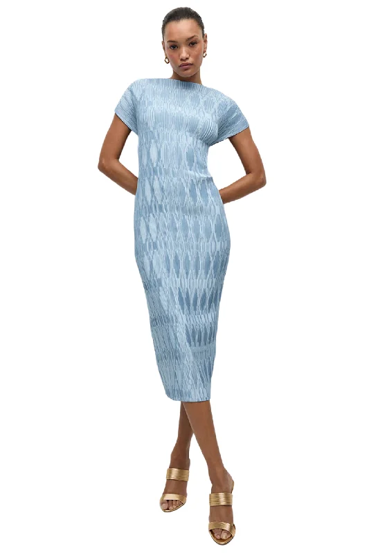 Gramercy Dress in Blue Sky Tunics Luxurious high-end