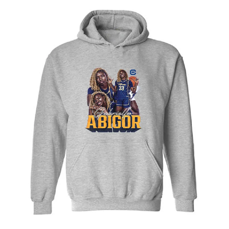 UC Berkeley - NCAA Women's Basketball : Gabrielle Abigor - Hooded Sweatshirt Hoodie with Hem Elastic Stretchable Comfortable