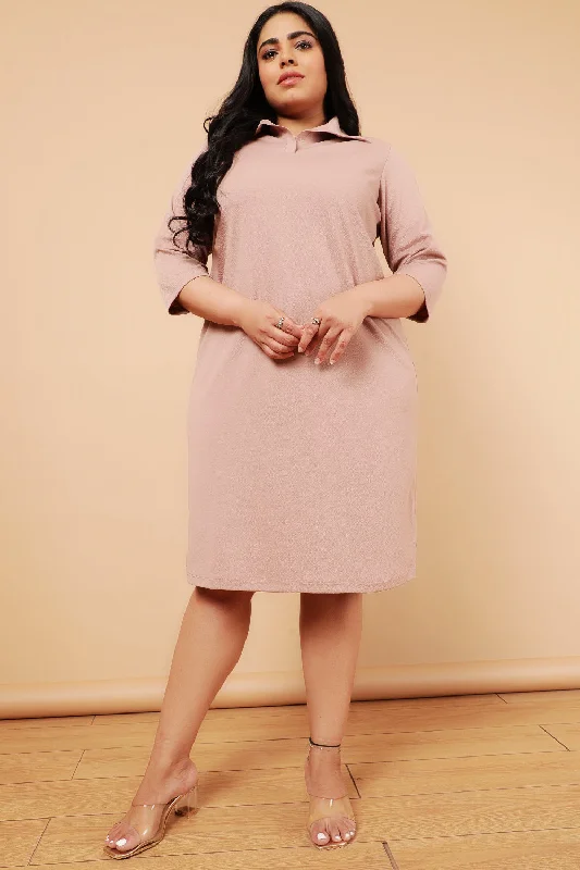 Dark Rose Polo Dress Tunics Corduroy durable