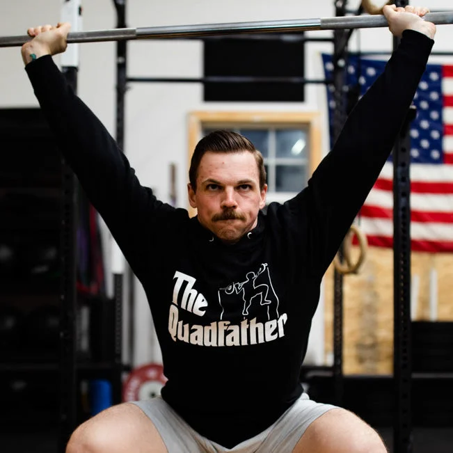 The Quadfather- Hoodie Hoodie with Snap Buttons Easy Quick