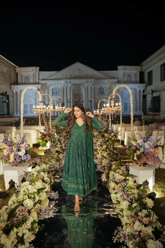 Jyoti Fashion Women's Green Faux Georgette Zari Embroidery with Sequence Anarkali Dress with Dupatta Tunics Review highly Jyoti Fashion Women's Green Faux Georgette Zari Embroidery with Sequence Anarkali Dress with Dupatta Tunics Review highly