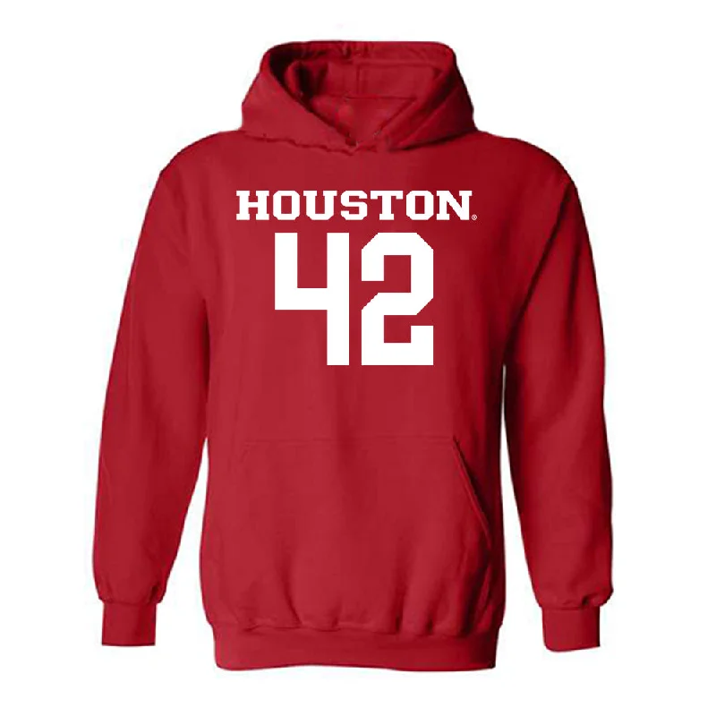 Houston - NCAA Women's Basketball : Peyton McFarland - Classic Shersey Hooded Sweatshirt Hoodie with Longline Fit Extended Stylish