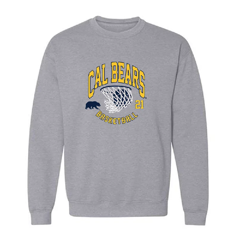 UC Berkeley - NCAA Women's Basketball : Ioanna Krimili - Crewneck Sweatshirt Hoodie with Zipper Versatile Modern