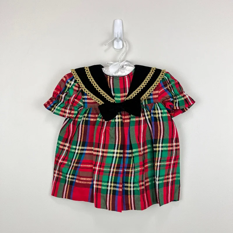 Vintage Martha's Miniatures Festive Red Plaid Dress 12 Months USA Tunics Luxurious high-end Vintage Martha's Miniatures Festive Red Plaid Dress 12 Months USA Tunics Luxurious high-end