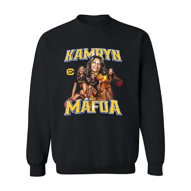 UC Berkeley - NCAA Women's Basketball : Kamryn Mafua - Crewneck Sweatshirt Hoodie with Hem Frayed Vintage Worn