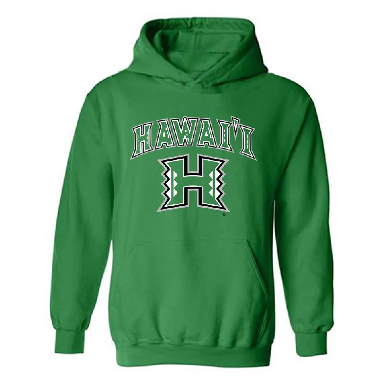 Hawaii - NCAA Women's Basketball : Brooklyn Rewers - Classic Shersey Hooded Sweatshirt Hoodie with Hem Frayed Vintage Worn