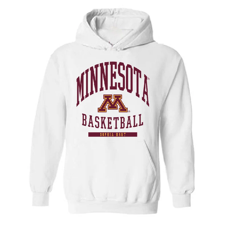 Minnesota - NCAA Women's Basketball : Sophia Hart - Classic Fashion Shersey Hooded Sweatshirt Hoodie with Elastic Waist Stretchable Comfortable