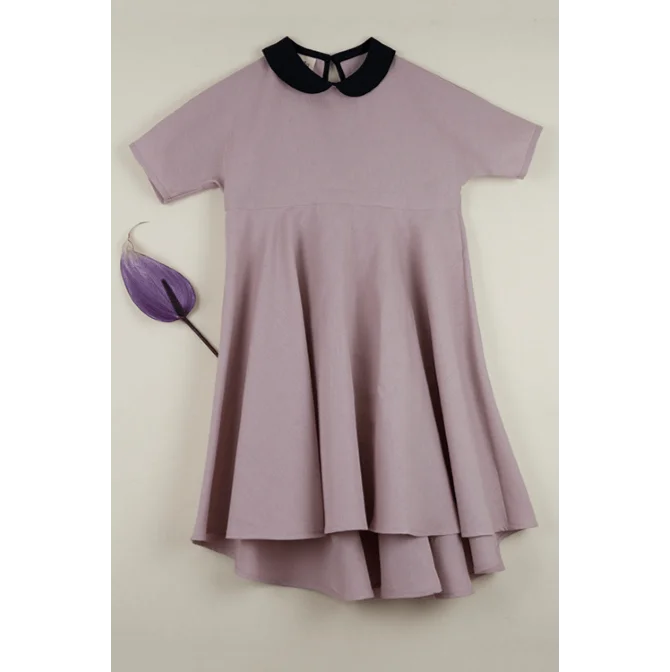 Popelin Girls Dusty Pink Cape Style Dress Tunics Stylish elegant