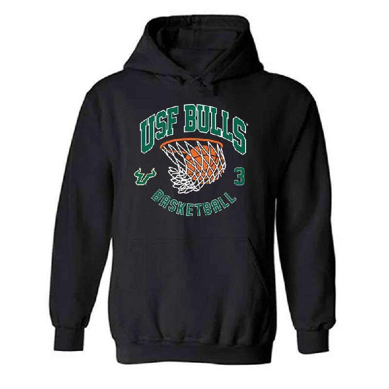 USF - NCAA Women's Basketball : Sammie Puisis - Classic Shersey Hooded Sweatshirt Hoodie with Thumb Holes Functional Cozy