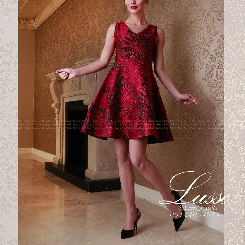 Sasy flare beaded dress Tunics Luxurious high-end